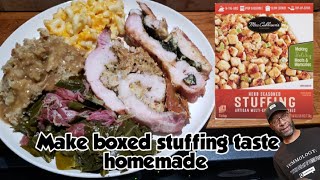How to make boxed stuffing taste homemade recipe