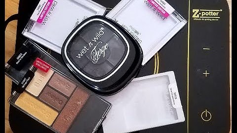 Z Potter by Z Palette - Depotting Wet N Wild Highlighters & Eyeshadows