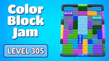 Color Block Jam Level 305 Solution Walkthrough