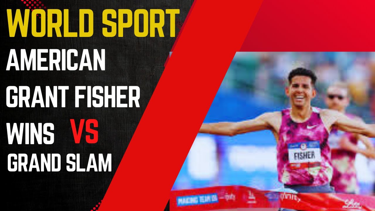 American Grant Fisher wins Grand Slam Track 5,000m with exciting finish