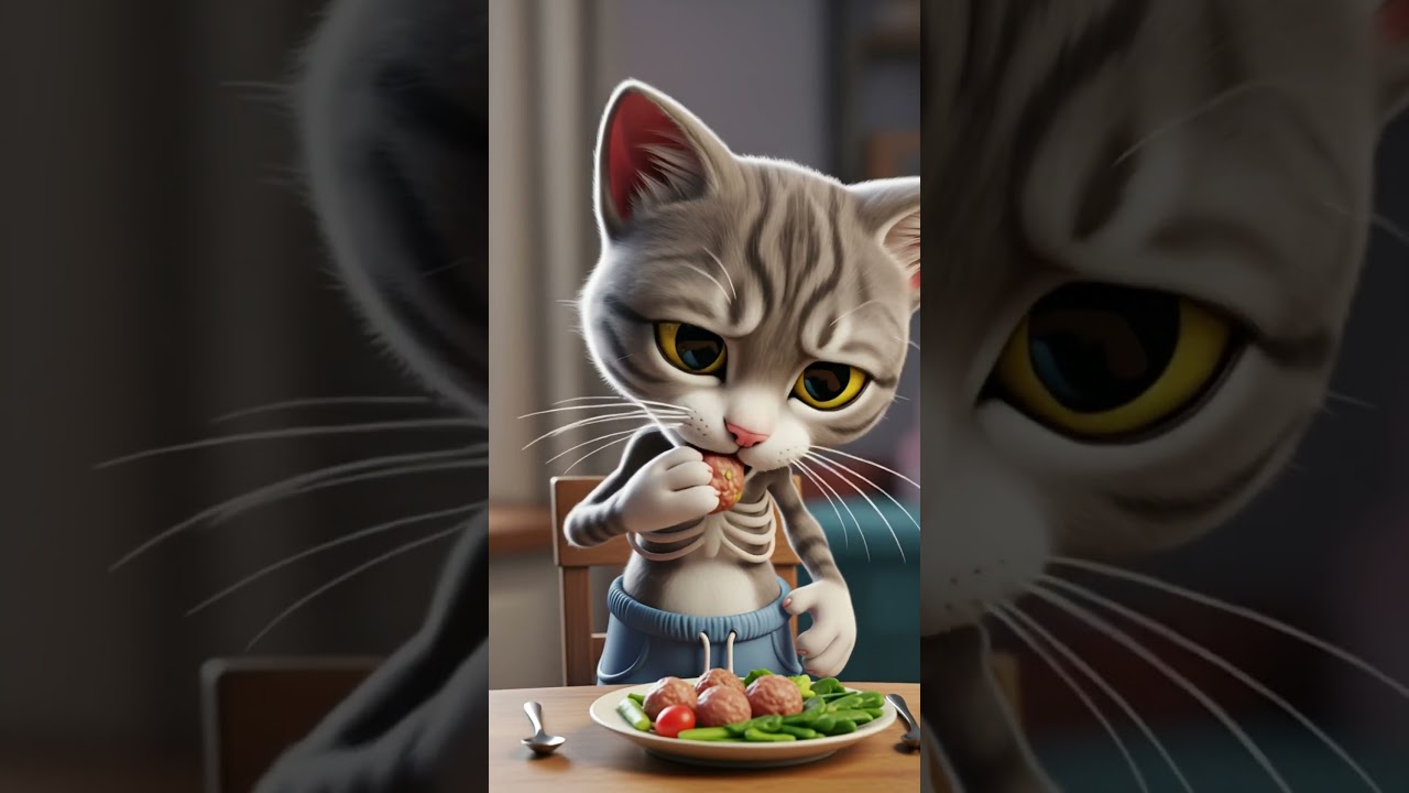 Before & After: Cat’s Unbelievable Transformation 💪🐱”