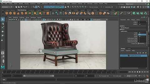 032 Blocking chair shapes in Maya - Self Study Maya: Advanced Modeling (English Sub)