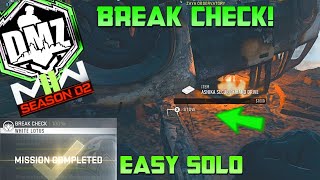 MW2 DMZ "BREAK CHECK" EASY SOLO GUIDE! ZAYA DEAD DROP LOACTION CRASH SITE! WATERWAYS DEAD DROP *NEW*