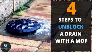 How to Unblock a Drain with a Mop in 4 Simple Steps