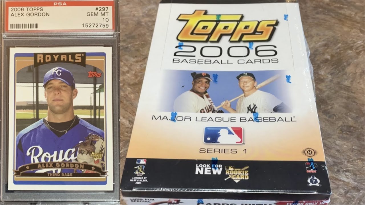 2006 TOPPS BASEBALL CARDS OPENING (ALEX GORDON RC ERROR SEARCH!) Throwback  Thursday! - YouTube