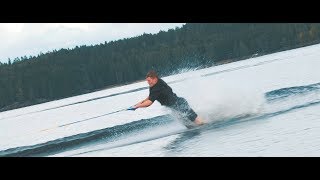 Wakeboard faceplant.