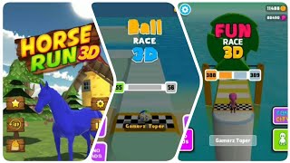 FUN RACE 3D vs HORSE RACE 3D vs BALL RACE 3D - COMPARE GAMING - GAMING IS FUN screenshot 4