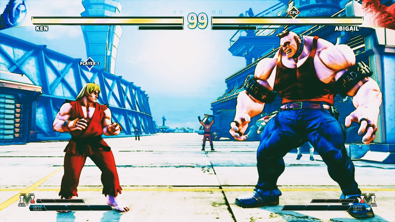 Ken vs Abigail (Hardest) Street Fighter V.