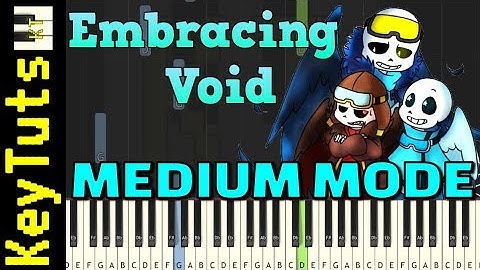 Embracing the Void from Glitchtale - Medium Mode [Piano Tutorial] (Synthesia)