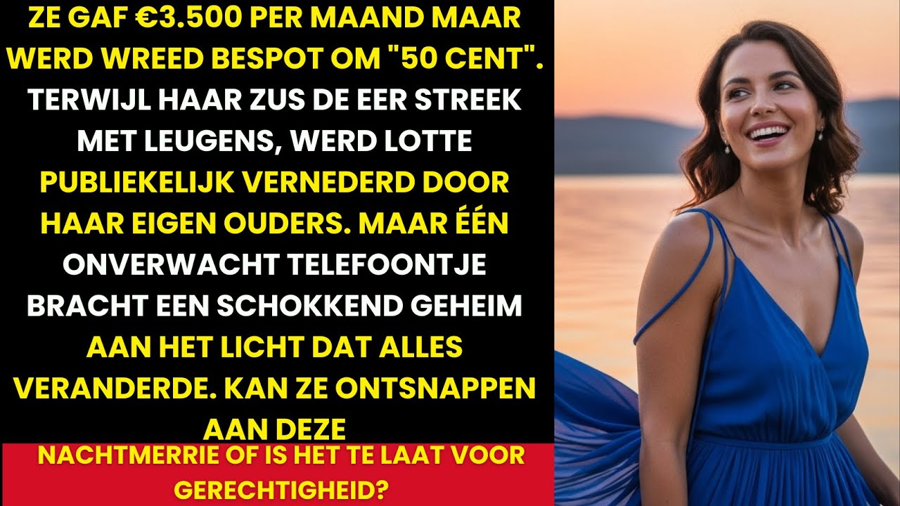 De telefoon trilde naast een halfleeg bord stampot, grijs en koud als de novemberavond. Eén woord op het scherm: Mama. Mijn handen waren nog gevoelloos van de fietstocht door de Rotterdamse regen,...