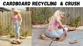 Cardboard Recycling And Crush