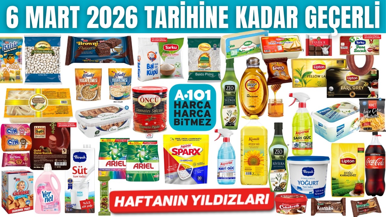 A101 HAFTANIN YILDIZLARI 6 MART 2025 TARİHİNE KADAR GEÇERLİ