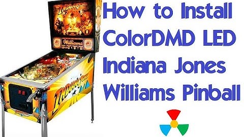 How to Install a ColorDMD LED display into a Indiana Jones Williams Pinball Machine