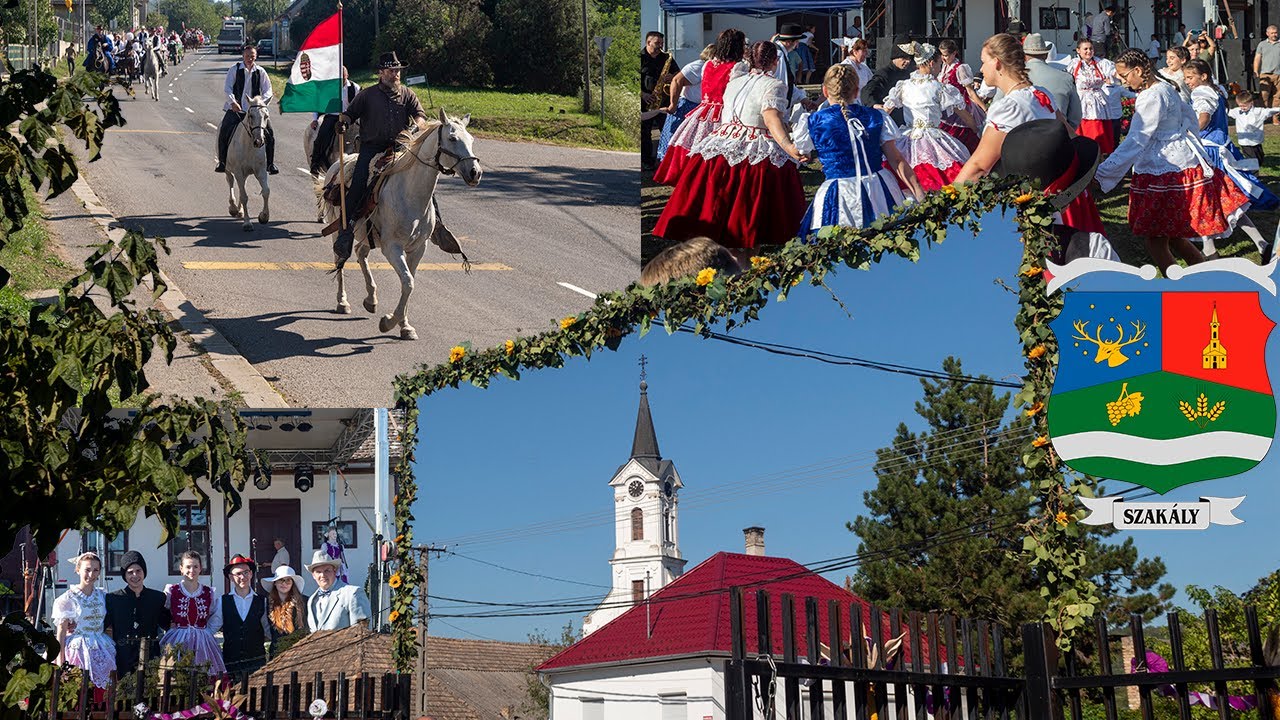 Szüreti felvonulás Szakály 2021.