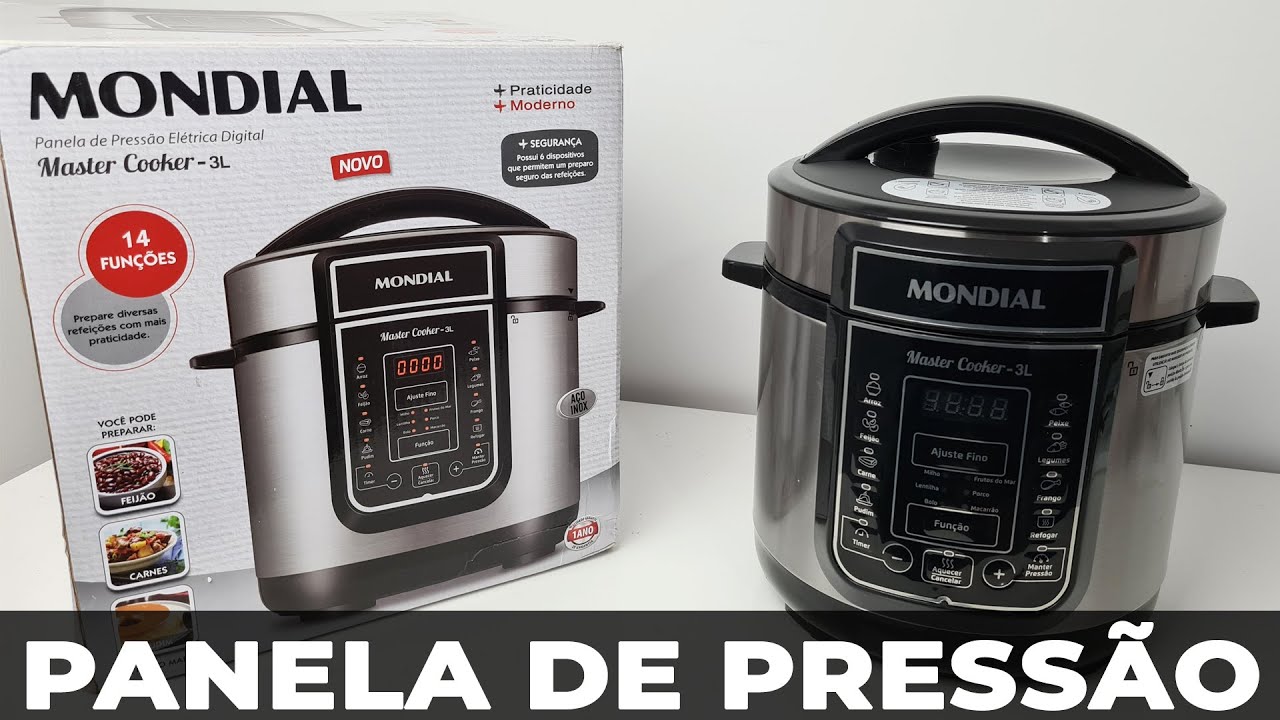 Panela de Pressão Elétrica 3 Litros - Mondial Master Cooker PE-40 com o  Melhor Preço é no Zoom
