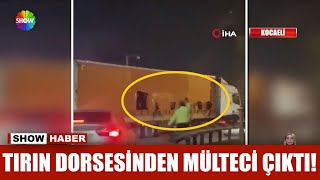 Tırın Dorsesinden Mülteci Çıktı
