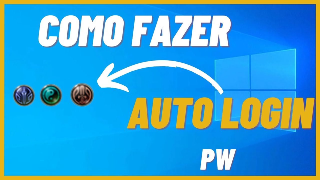 COMO FAZER AUTO LOGIN PW - YouTube