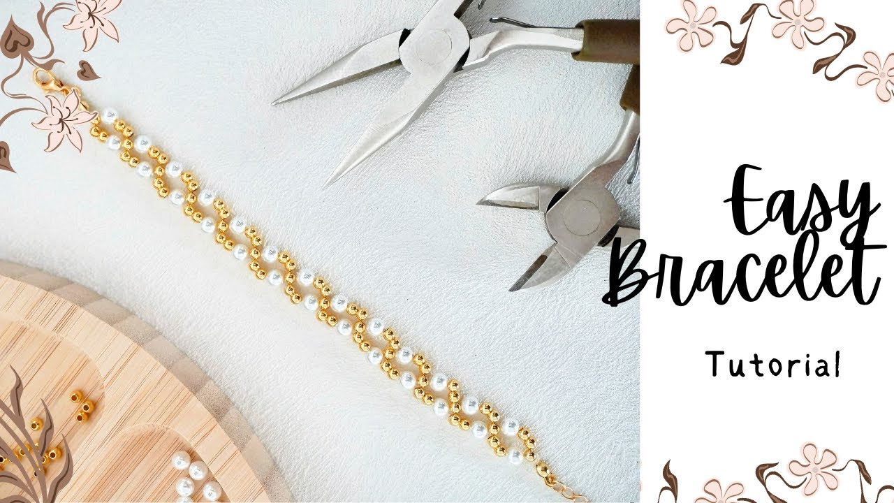 DIY Pearl Bead Bracelet | Elegant and Easy Bracelet Tutorial Step by ...
