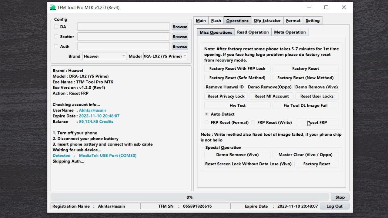 huawei dralx2 frp unlock tfm tool pro. Huawei y5 prime frp bypass with