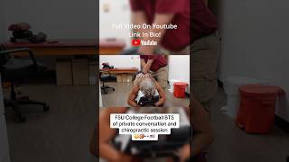 FSU College Football BTS of private conversation and chiropractic session😳🏈👀🇺🇸#fsu #florida