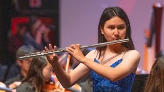 Martha Marki Plays Flute Concerto by Ibert, Golden State Youth Orchestra, Dr Yun Song Tay, conductor