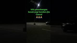 Penerbangan PT citilink Indonesia di bandara jbs Cancel