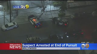 Pursuit Ends In Hollywood With Suspect In Custody