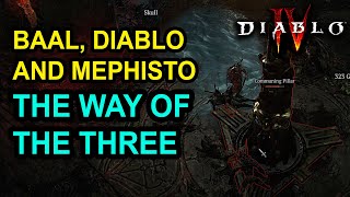 Baal, Diablo and Mephisto Statue Location - The Way of the Three Diablo 4