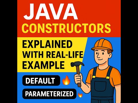 Constructors in Java | what is constructor? with syntax and example | Default vs Parameterized
