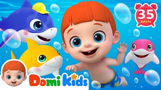 Baby Shark Song | Shark Family & More Nursery Rhymes for Toddlers | Baby Songs  Domikids