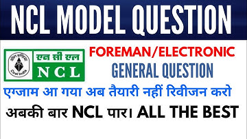 NCL Foreman model question | NCL Foreman Technician General Question | NCL exam 2020 | NCL syllabus
