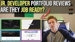 Jr. Developer Portfolios REAL EXAMPLES - Are They JOB READY? #grindreel