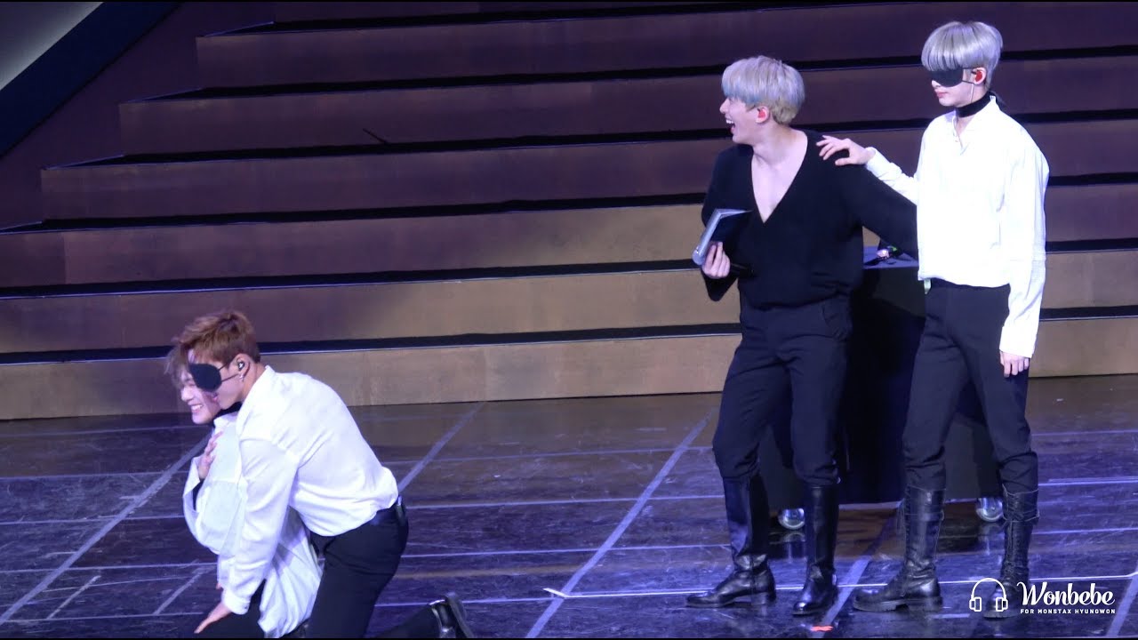 [4K] 190105 몬스타엑스 FANCON Playing Game 형원 셔누 원호 민혁  (MONSTA X HYUNGWON focus FanCam)