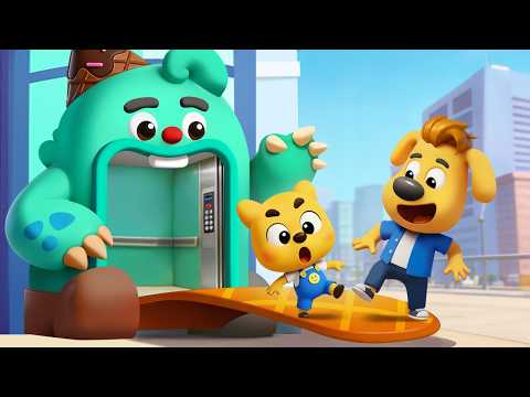 Monster Elevator | Safety Rules for Kids | Police Cartoon | Sheriff Labrador thumbnail