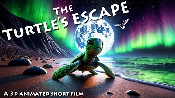Turtle Escapes Attack Song - 3D Animation Unreal Engine 5 #Nature #aurora #wildlife