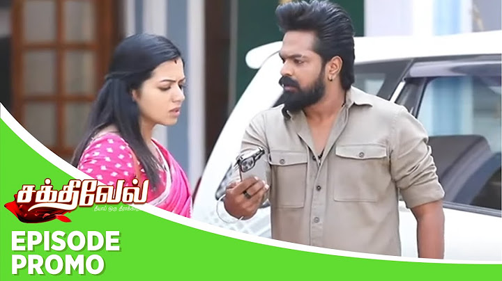 Sakthivel | Episode Promo | 9th November 2024