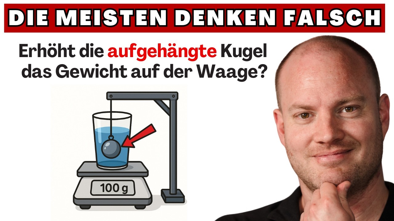 Viele denken hier falsch. Auch du? | Aufgehängte Kugel