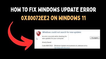 How to Fix Windows Update Error 0x80072EE2 on Windows 11