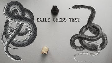 Sense the danger - what does your opponent want to do? · Daily Chess Test #11