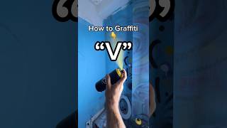 How to easy graffiti letter “V” 👈 #graffiti