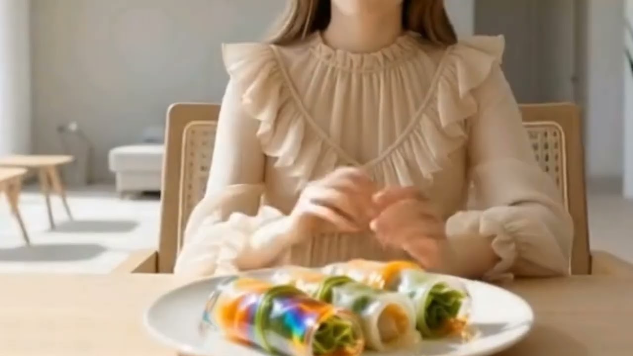 🍽️✨ Eating Realistic Glass Food | Extreme Macro ASMR Art ✨🍽️