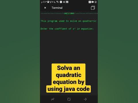 solve quadratic equation (roots and delta) by using java code.. #java# ...