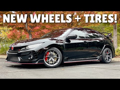 INSTALLING TITAN7 TS-5 WHEELS ON MY CIVIC TYPE R! - YouTube