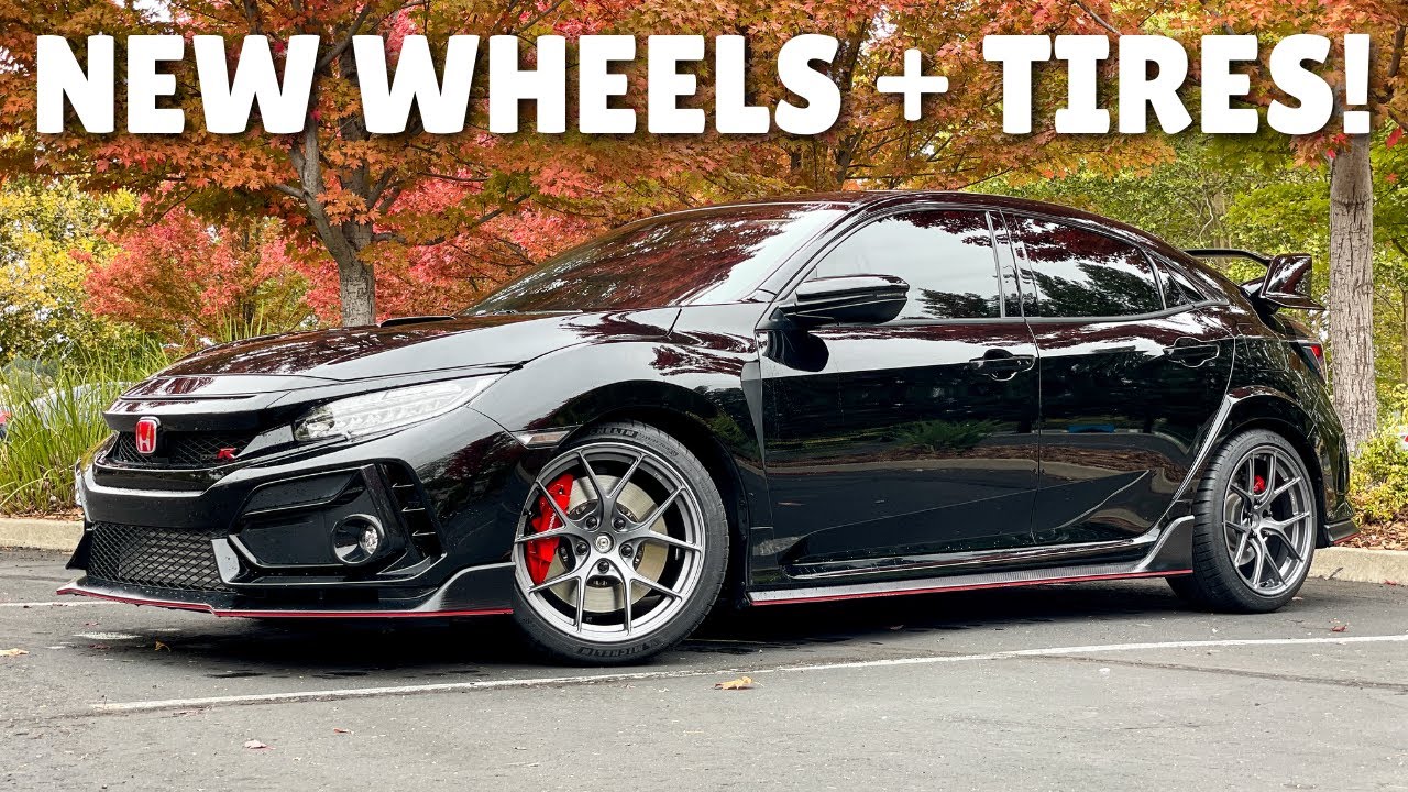 INSTALLING TITAN7 TS-5 WHEELS ON MY CIVIC TYPE R! - YouTube