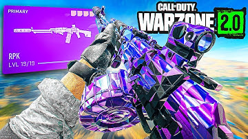 new *NO RECOIL* RPK is INSANE in WARZONE 2!😱 (Best RPK Class Setup)