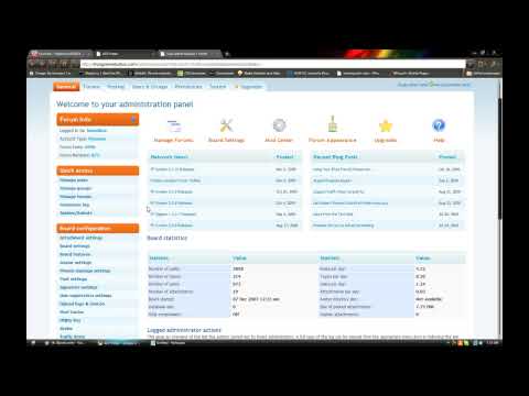 Basic Exploring of the Admin Control Panel ACP