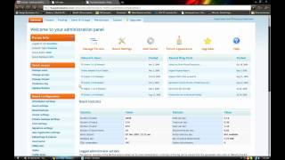 Basic Exploring of the Admin Control Panel ACP