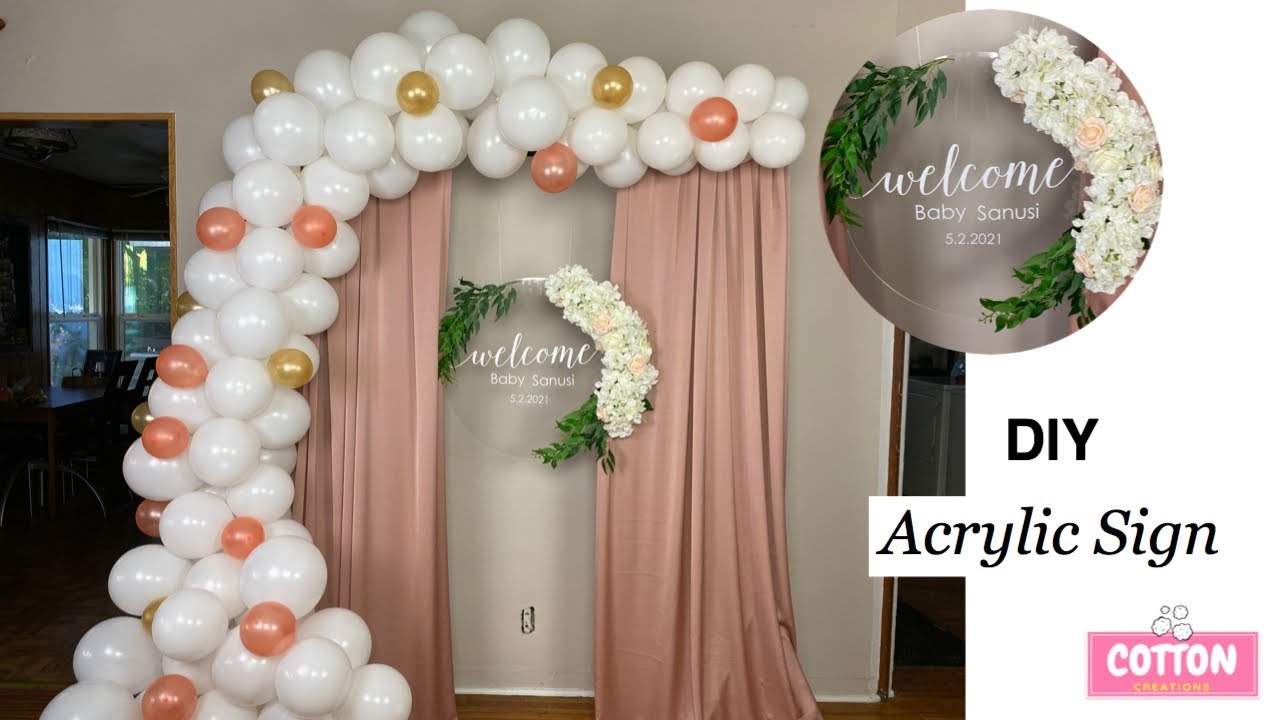 Acrylic Circle Sign 30cm, 45cm, 60cm, 80cm, 90cm, 120cm Wedding Event,  Balloon Arch Sign, Birthday Sign, Event , Hanging Circle Marquee Sign 