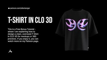 CLO 3D - CREATE AN OVERSIZED T-SHIRT - Part 1 (Easy Tutorial)