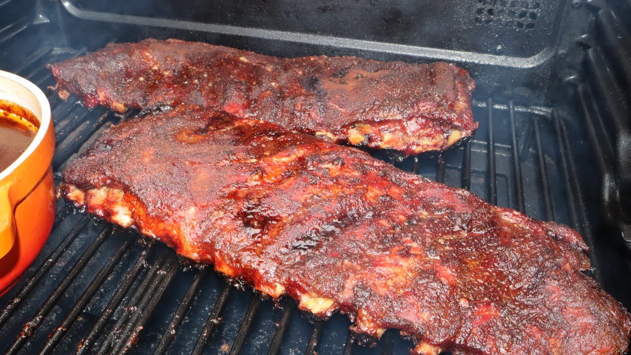 BBQ Spare ribs on the traeger ironwood XL week 4 who jets play kansas